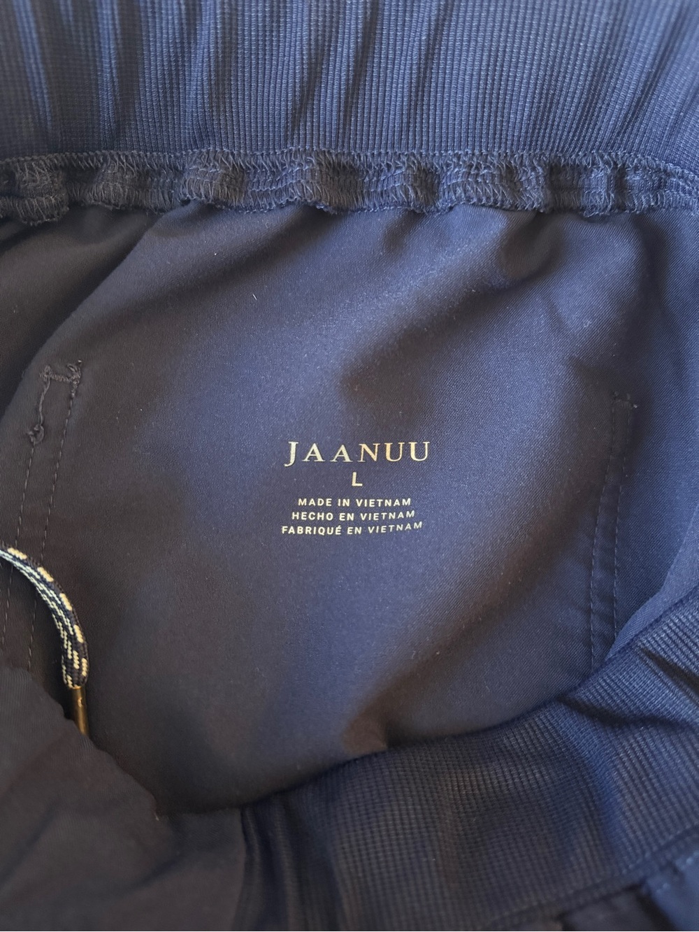 Navy Scrub Jogger Pants - Drawstring Waist - Picture 5 of 5